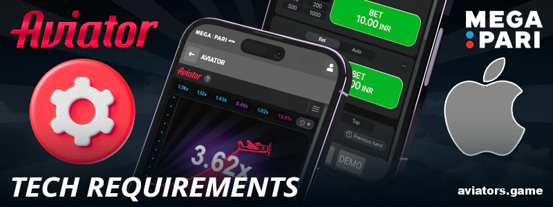 System requirements of Megapari Aviator India for iOS